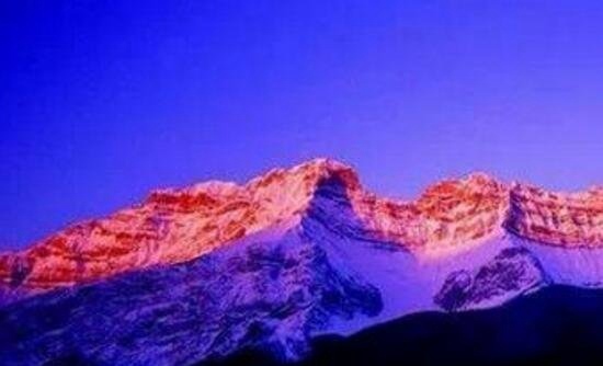 揭秘喜马拉雅山红雪之谜 遍地血红色的雪雪衣藻所致