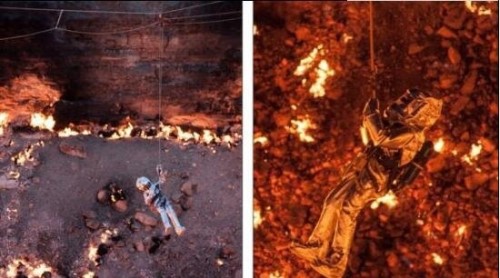 揭秘乌兹别克斯坦地狱之门 地下洞穴燃烧43年可燃气体