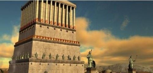 土耳其国王摩索拉斯陵墓 媲美于古埃及金字塔遗址图片