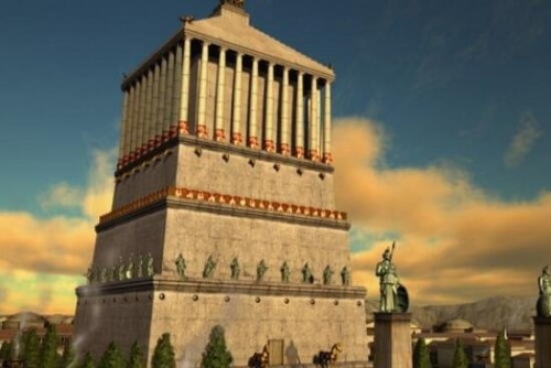土耳其国王摩索拉斯陵墓 媲美于古埃及金字塔遗址图片