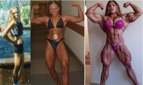 世界上最强壮的女人，曾是瘦小女孩的她苦练肌肉到220斤