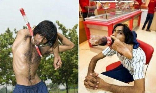 世界上最软的人 俄罗斯zlata(可将上半身和下半身完全折叠)