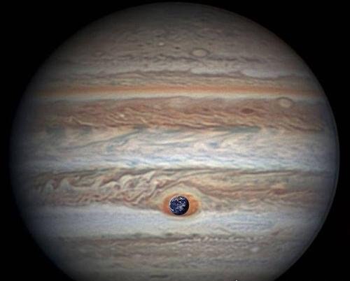 木星恐怖照片 恶魔之眼时刻监视地球(其实是反气旋风暴)
