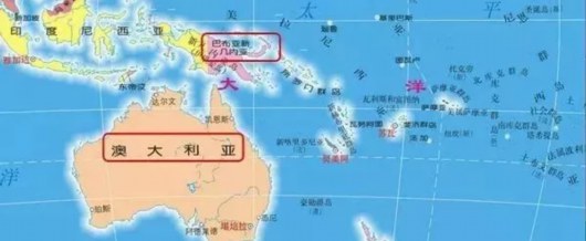 七大洲中面积最小的是大洋洲 面积仅897万平方米(比中国还要小)