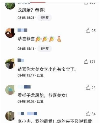 李小冉怀孕成事实 发文宣布怀上龙凤胎(曾还流产过)