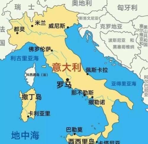 意大利的人口和国土面积是多少 比我国云南还小(人口6030万)