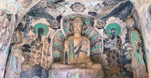 中国最神秘的道观 甘肃炳灵寺老君庙(老君像由佛像改建而成)