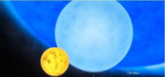 宇宙中最大的星球 r136a1是太阳的265倍大
