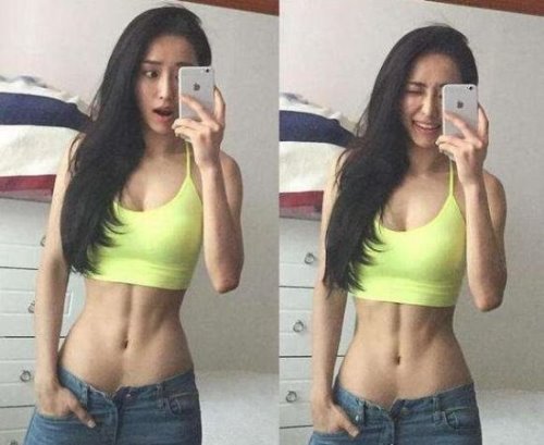 女生马甲线怎么练成的 女生超性感的马甲线图片欣赏