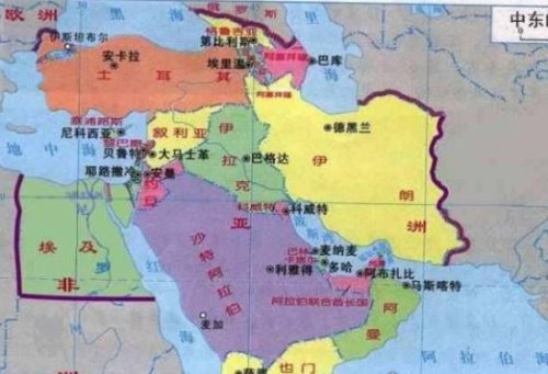 中东指哪些国家 含巴勒斯坦一共有23个国家(大概有将近5亿人)