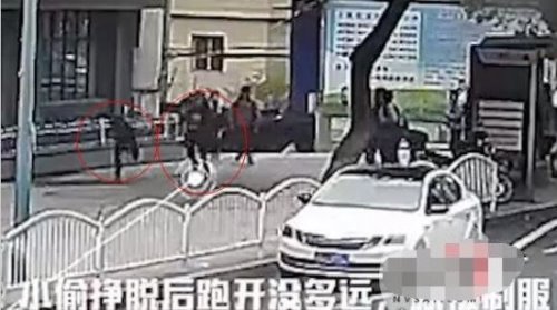偷女警手机的后果 追几条街将"小偷"当场制服(图)