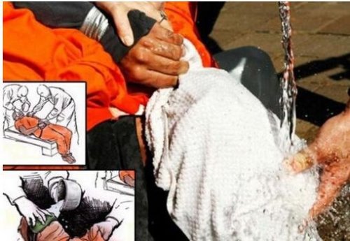 惨无人道的水刑 古代被称为浸猪笼(美中情局的逼供酷刑)