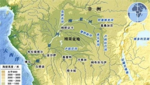 世界上面积最大的盆地 非洲刚果盆地(面积约等于中国的1/3)