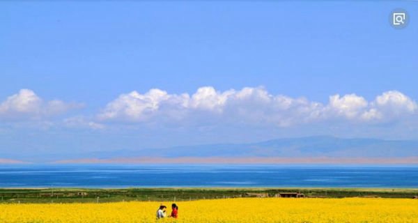 我国最大的咸水湖 青海湖(绕其一圈需50小时)