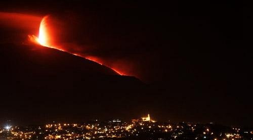 世界上喷发次数最多的活火山 埃特纳火山已喷发500多次