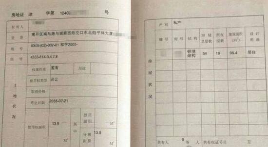 史上最牛房产证出炉 证上写44人名字居然合法