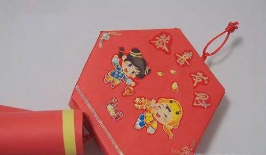 幼儿手工制作鞭炮