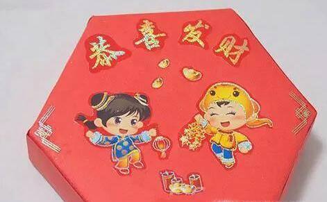 用纸做一串鞭炮
