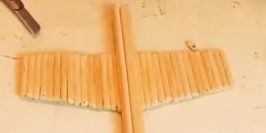 一次性筷子制作简易飞机模型