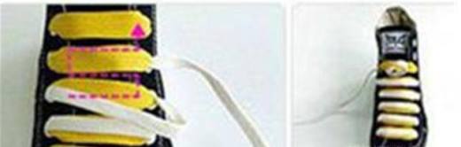 隐藏鞋带系法 教你把鞋带末梢隐藏