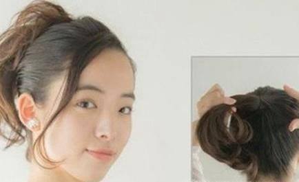 学生马尾辫扎发的扎法