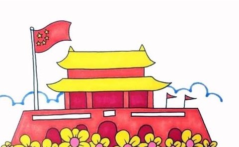 天安门简笔画