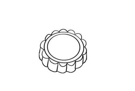 月饼简笔画