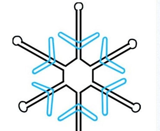 雪花简笔画