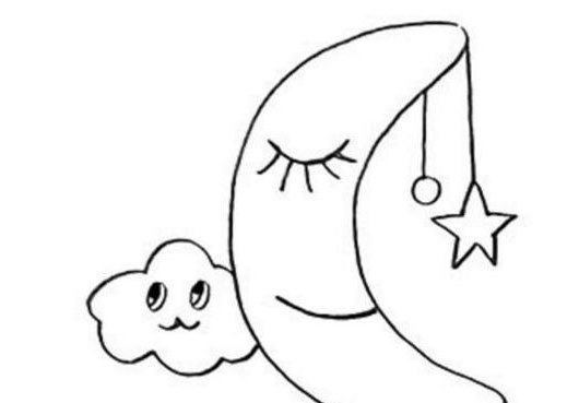 月亮简笔画