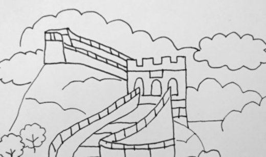 长城简笔画