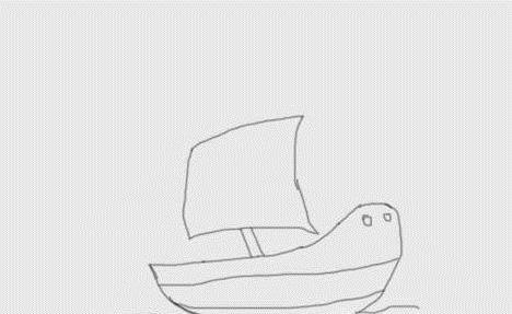 怎样画小帆船？