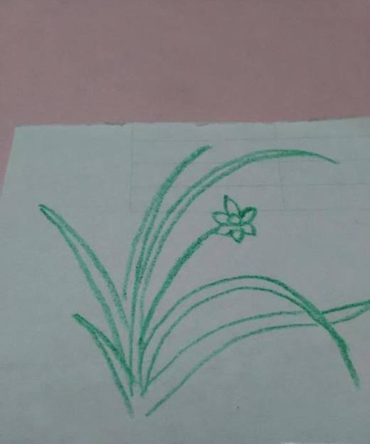 怎样简单画兰花