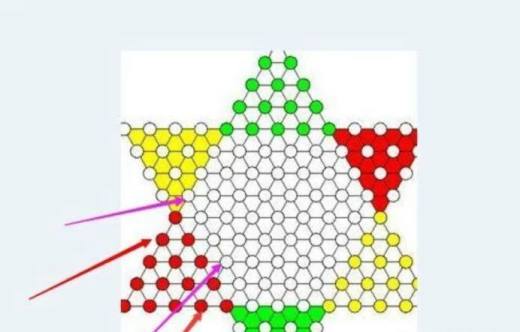 1v1跳棋常用的一种开头方法