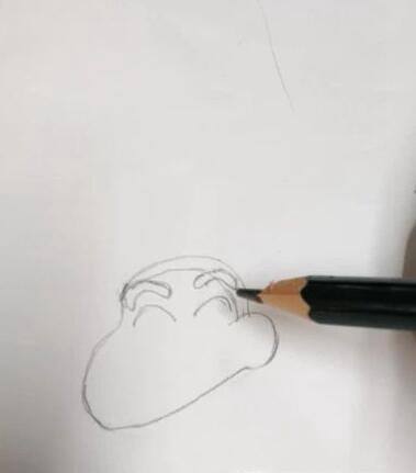 教你画蜡笔小新和他家的小白