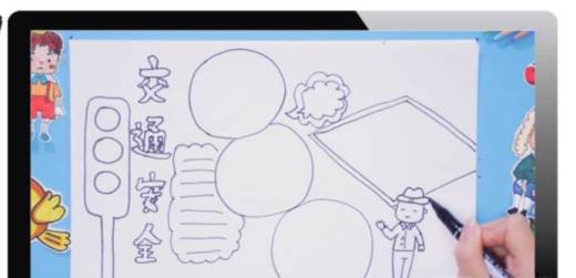 幼儿手工制作安全宣传海报