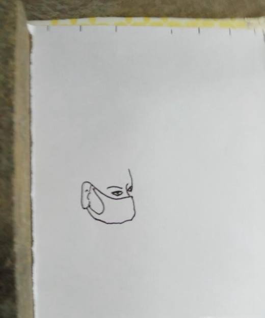 怎样画简笔画戴口罩?