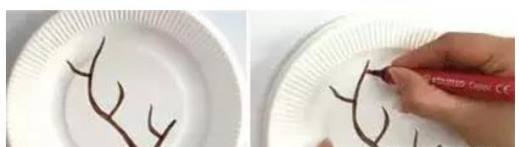 纸盘上如何做画?