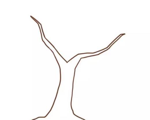 多妈简笔画植物一株秋天的树