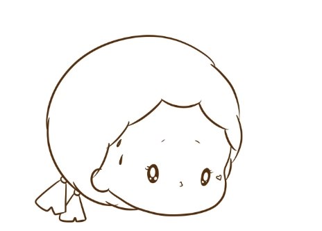 小女孩简笔画