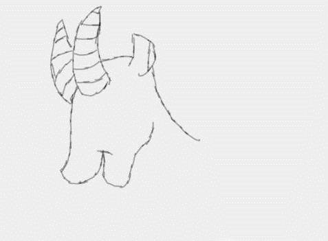 儿童简笔画：山羊