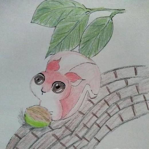 彩铅画小狐狸的画法