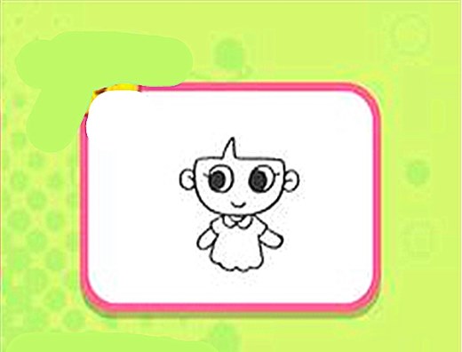 抖音上Q版小女孩简笔画