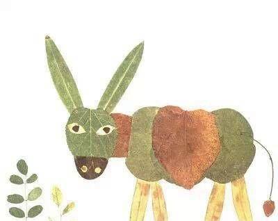 幼儿手工美术漂亮的叶子画