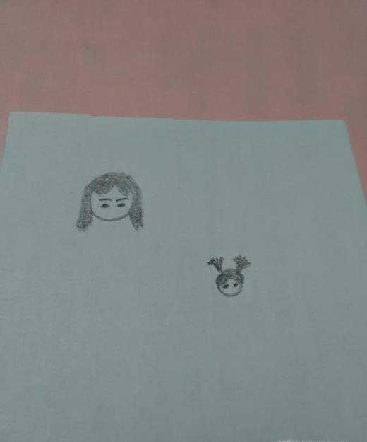 手拉手亲子简笔画怎么画