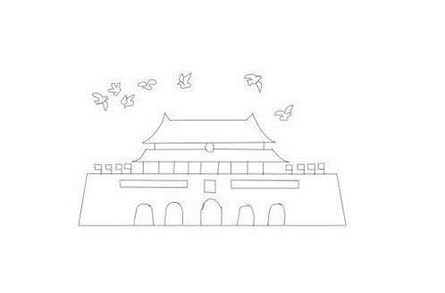 怎样画10.1国庆简笔画