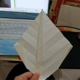 教大家用纸做一片漂亮的树叶哦