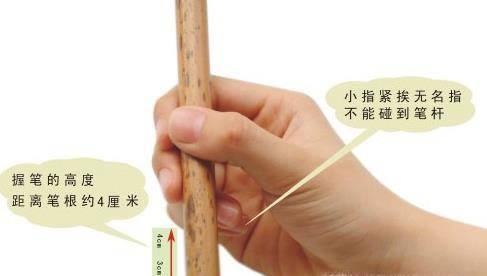 初学者怎样拿毛笔