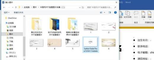 如何在word简历表中插入照片?