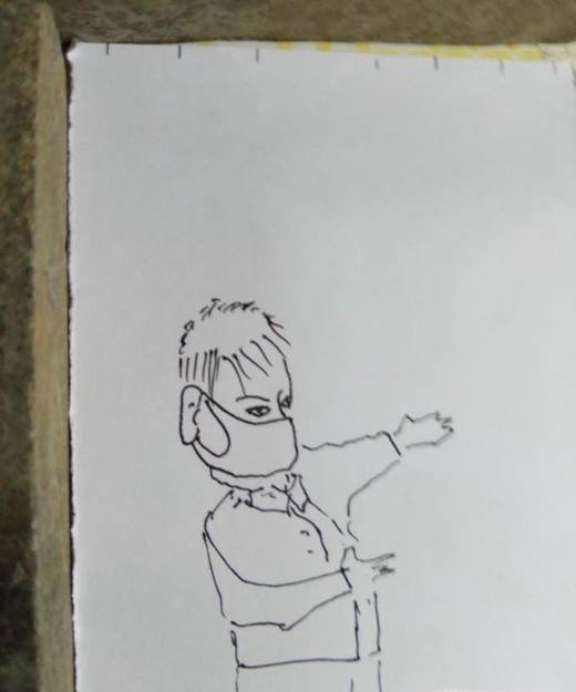 怎样画简笔画戴口罩?