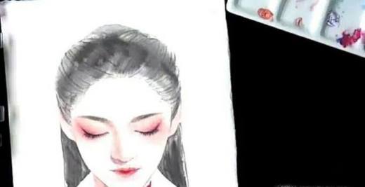 水彩画古风人物教程